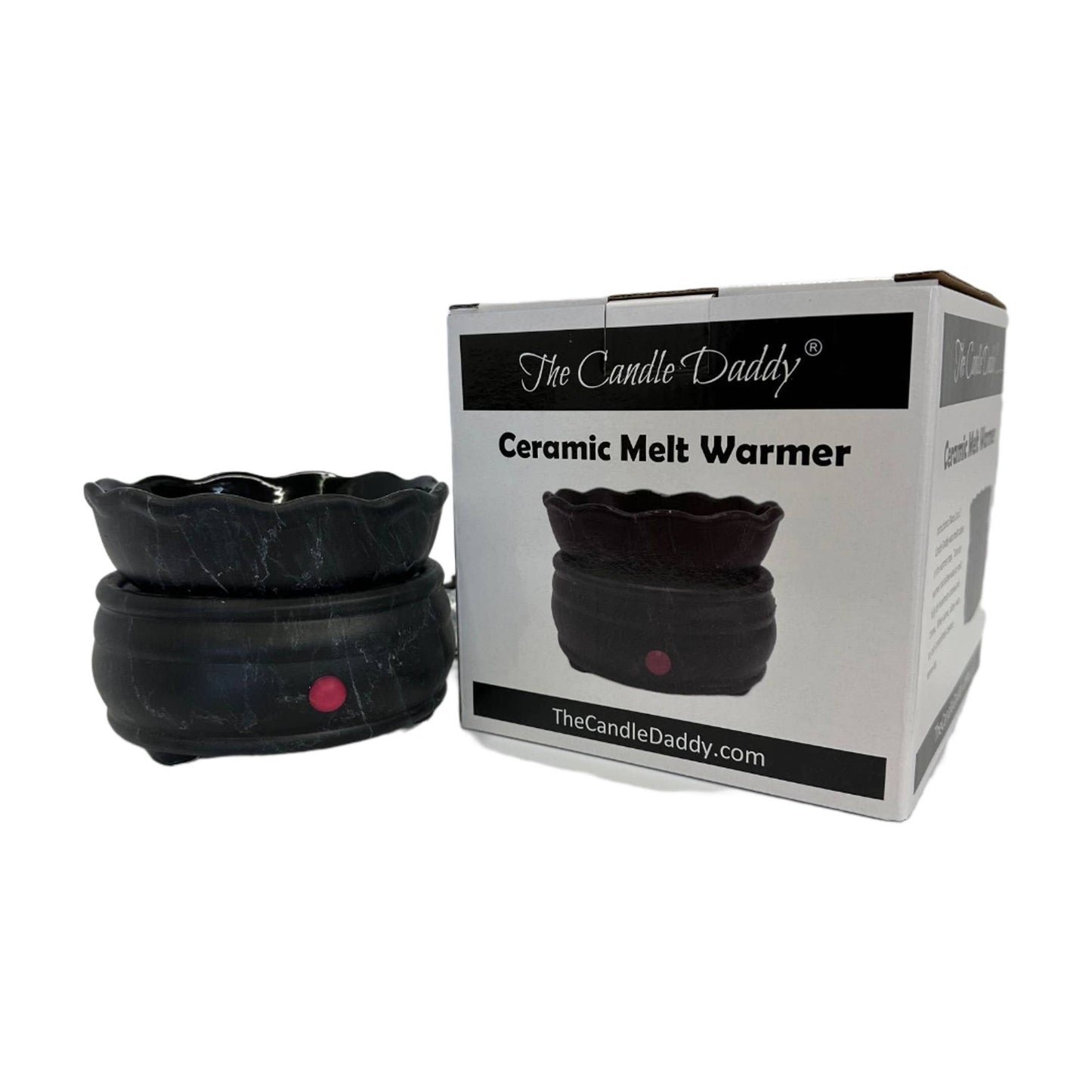 Electric Ceramic Wax Melt and Candle Warmer - Round Marble